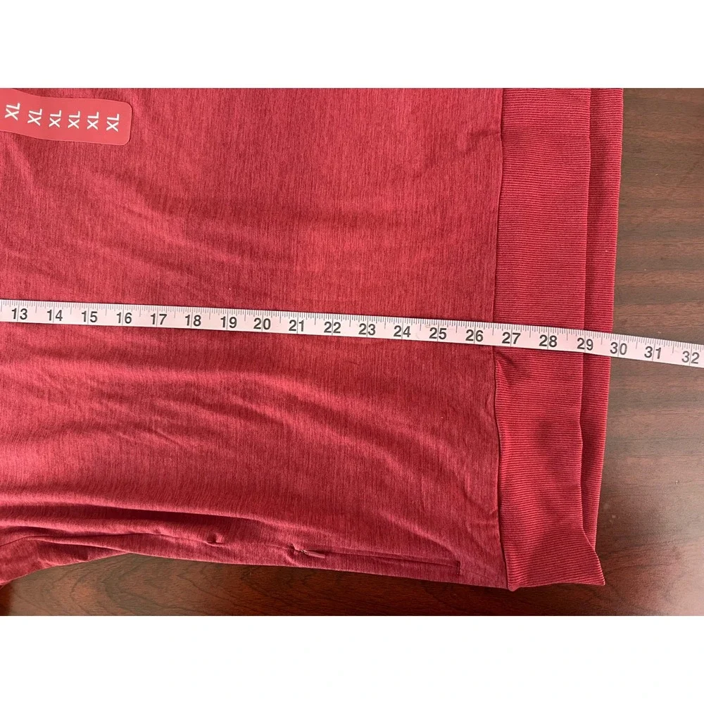 Members Mark Mens Favorite Soft Pullover Burgundy XL MM25549 Long Sleeve Shirt